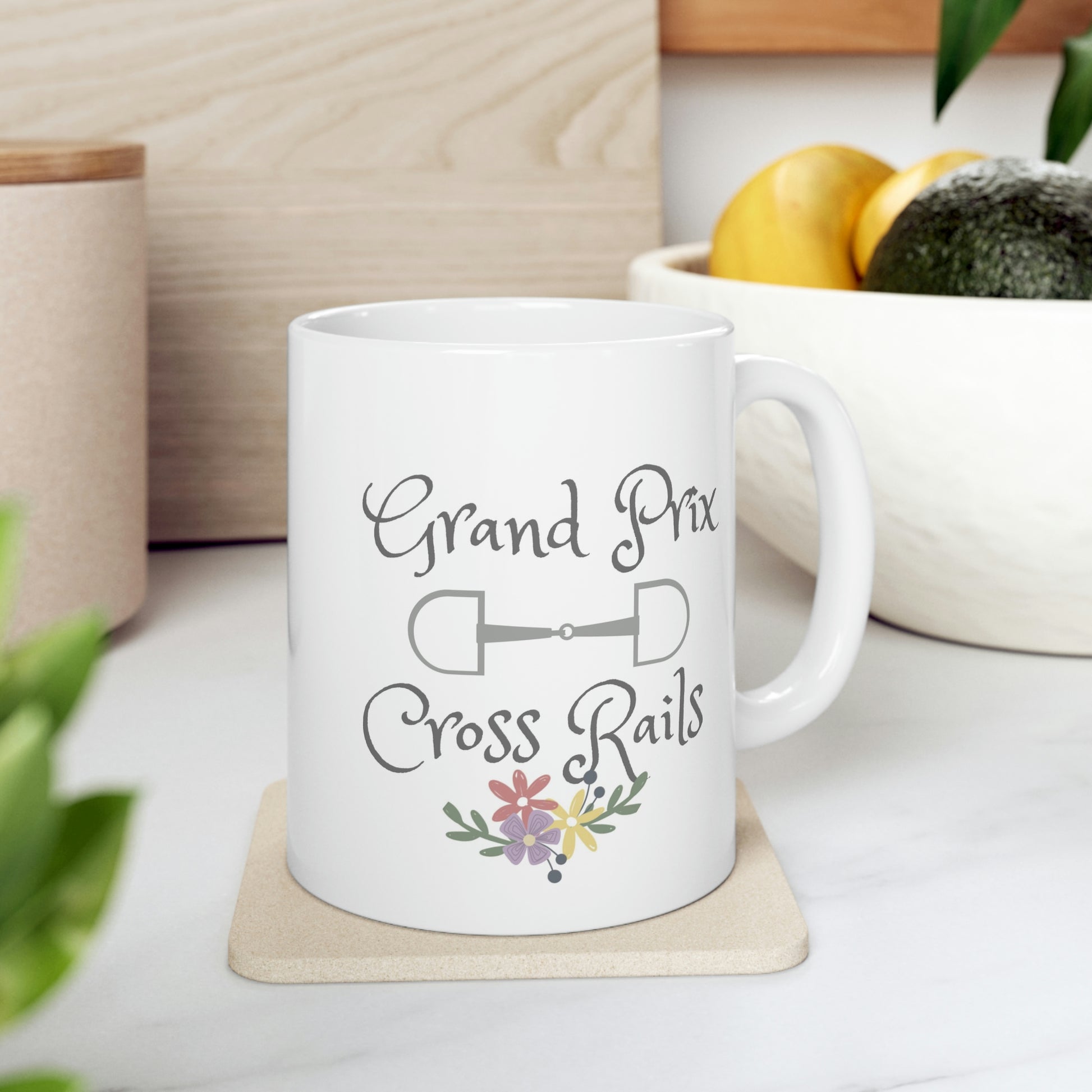 Grand Prix Cross Rails Ceramic Mug 11oz - SonaEquestrian