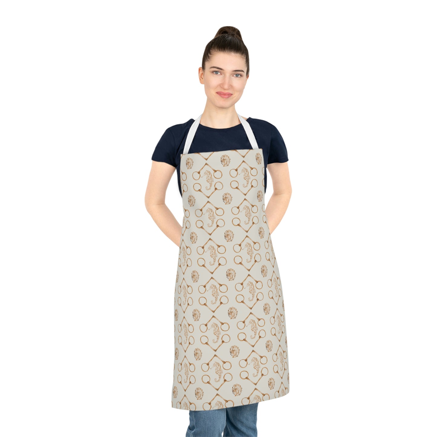 Sea horse and bits Adult Apron- spice