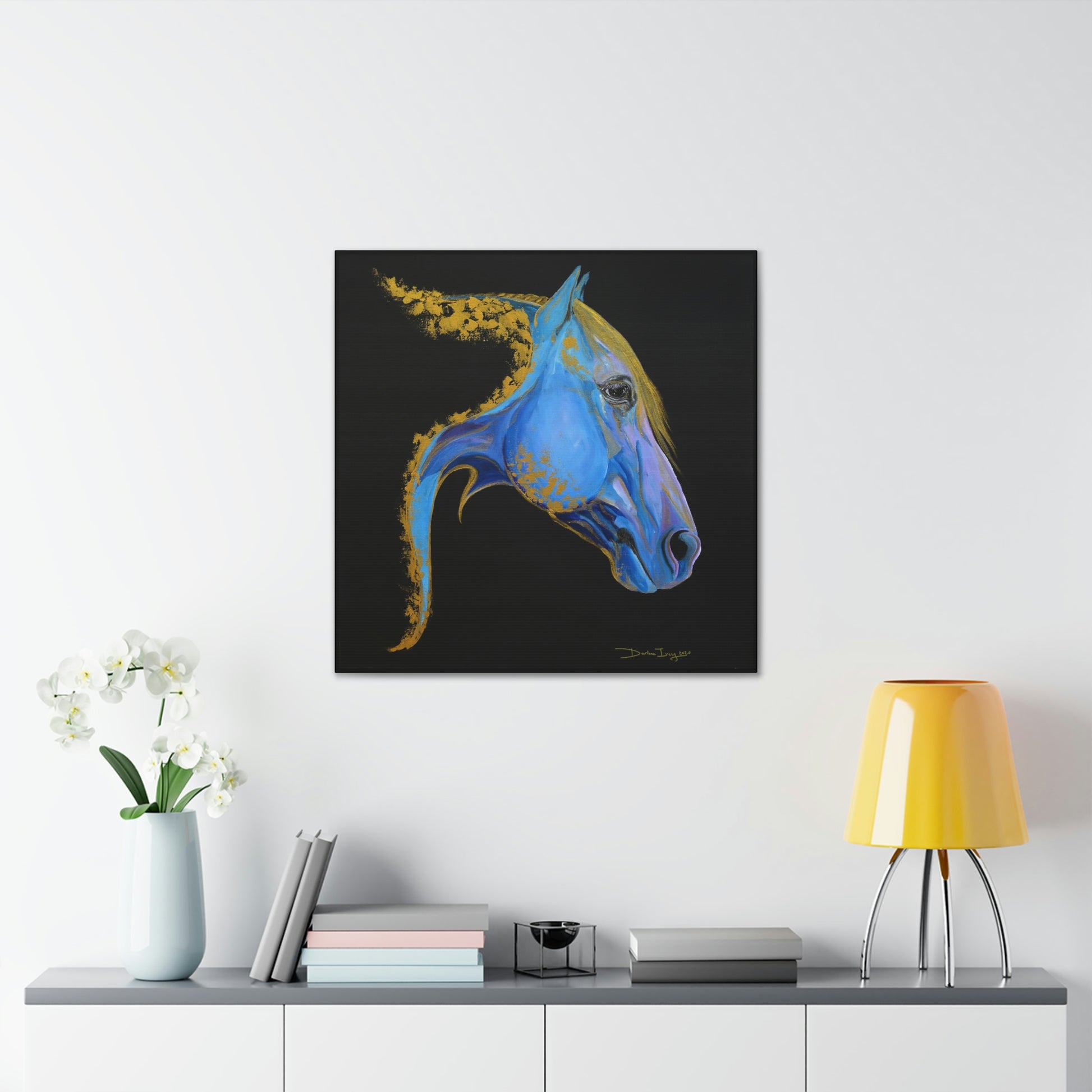 Sea Horse Tide- Original Print Canvas Gallery Wraps - SonaEquestrian