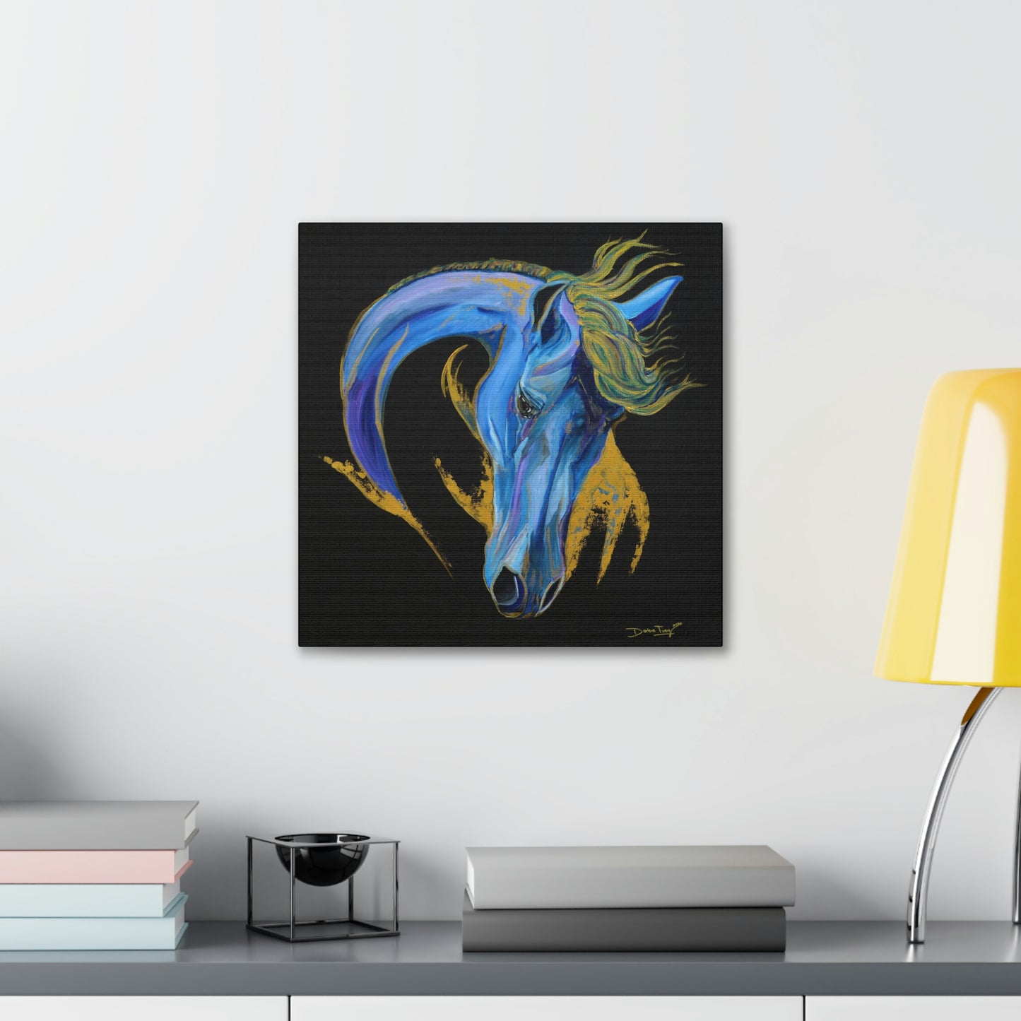 Sea Horse Wave- Original Print Canvas Gallery Wraps - SonaEquestrian