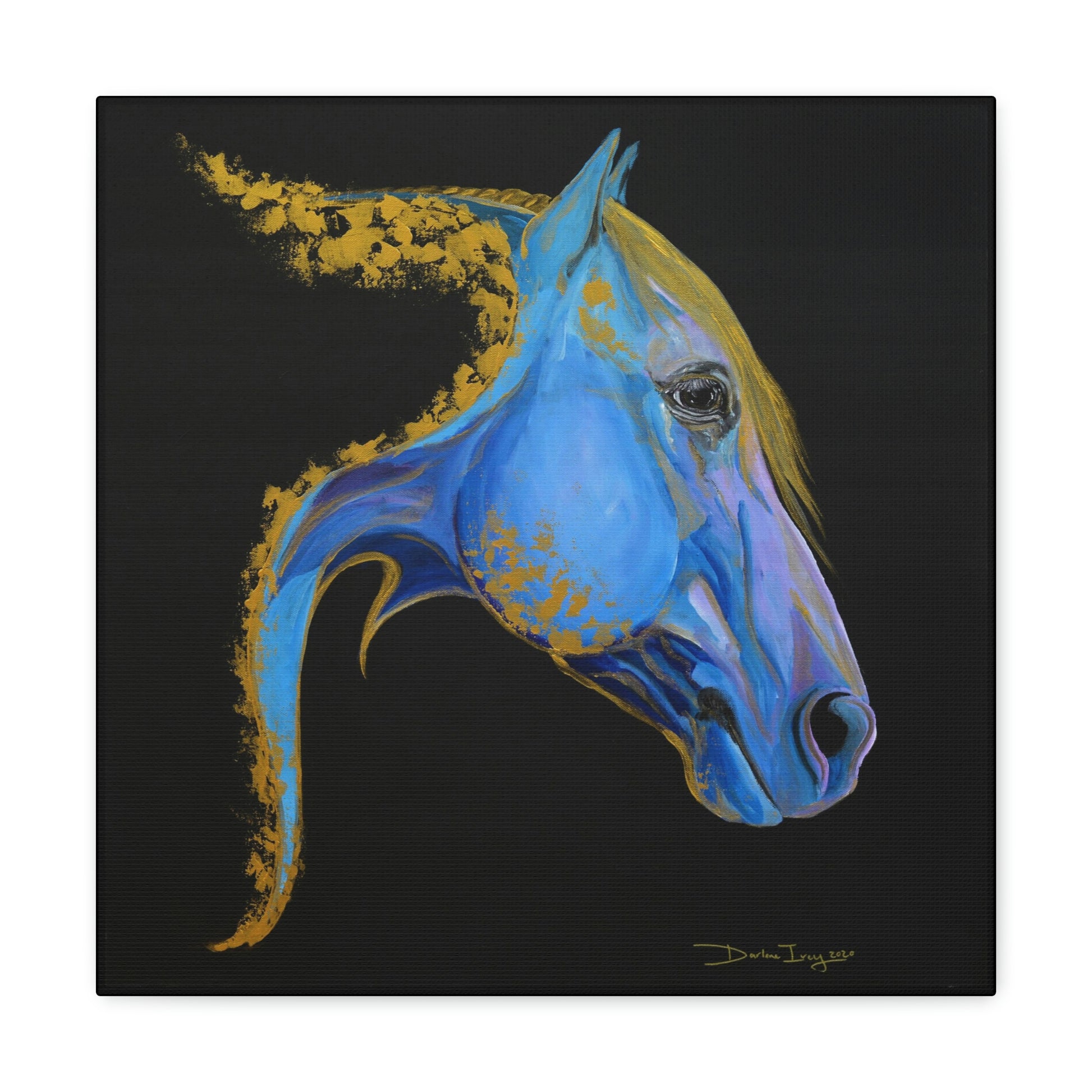 Sea Horse Tide- Original Print Canvas Gallery Wraps - SonaEquestrian