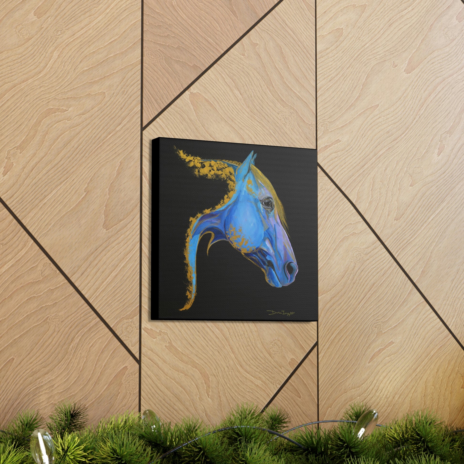 Sea Horse Tide- Original Print Canvas Gallery Wraps - SonaEquestrian