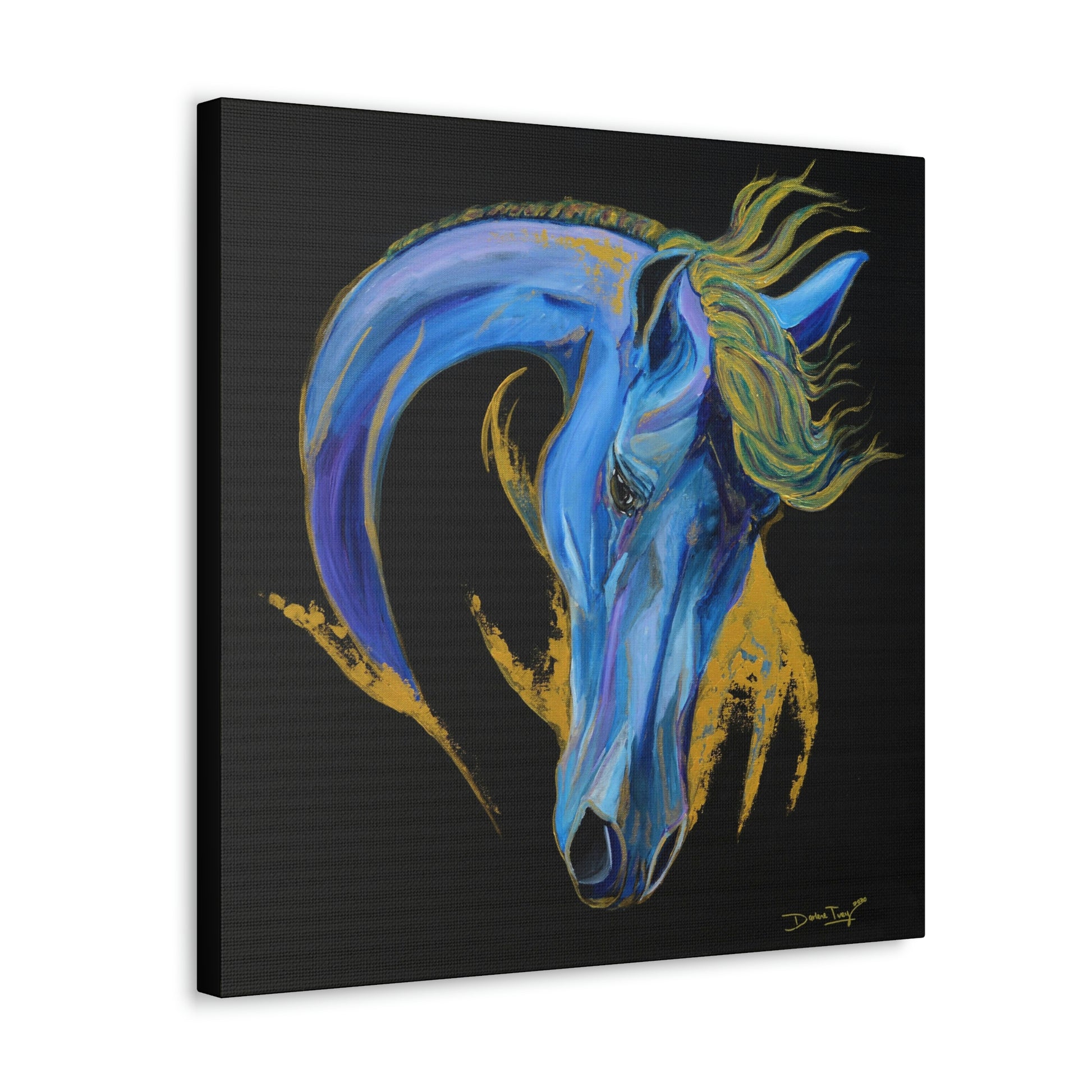 Sea Horse Wave- Original Print Canvas Gallery Wraps - SonaEquestrian