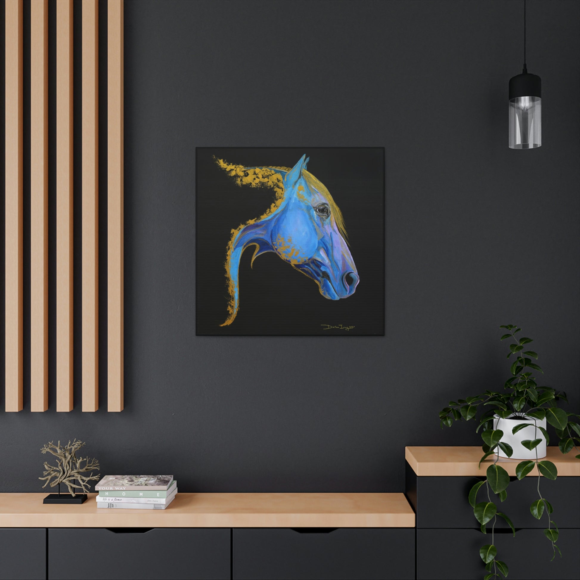 Sea Horse Tide- Original Print Canvas Gallery Wraps - SonaEquestrian