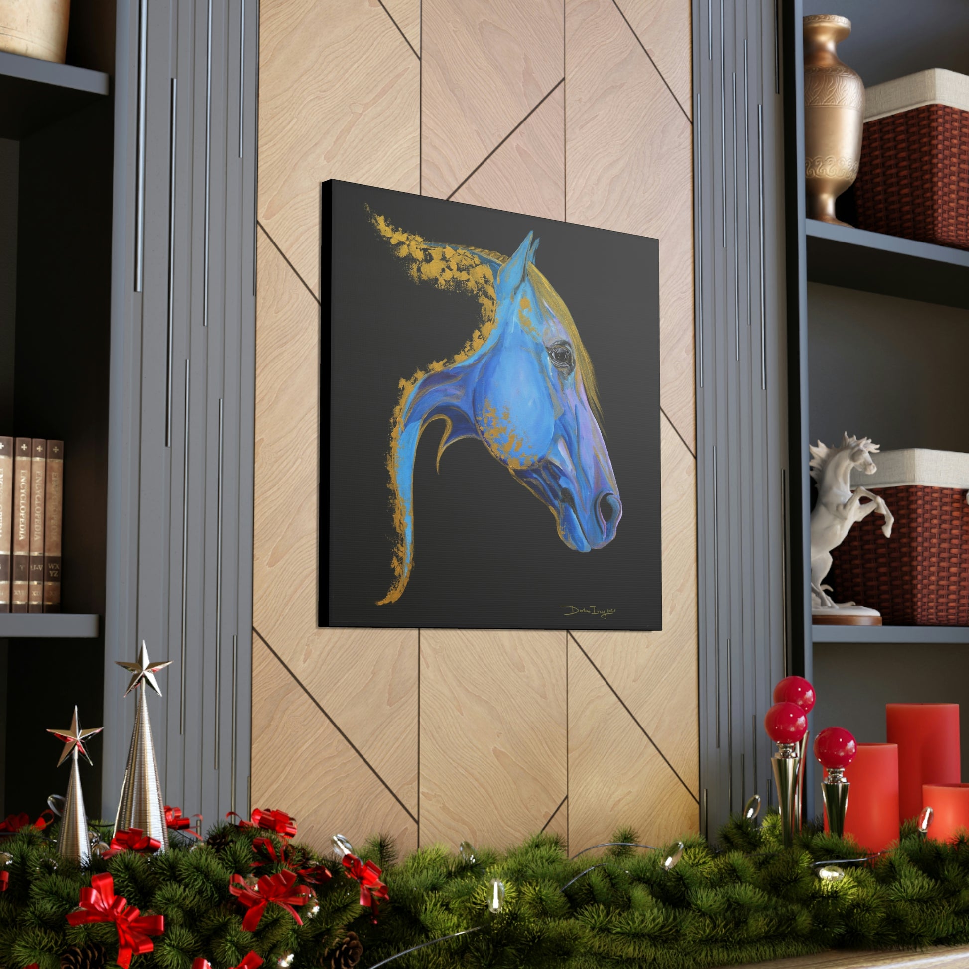 Sea Horse Tide- Original Print Canvas Gallery Wraps - SonaEquestrian