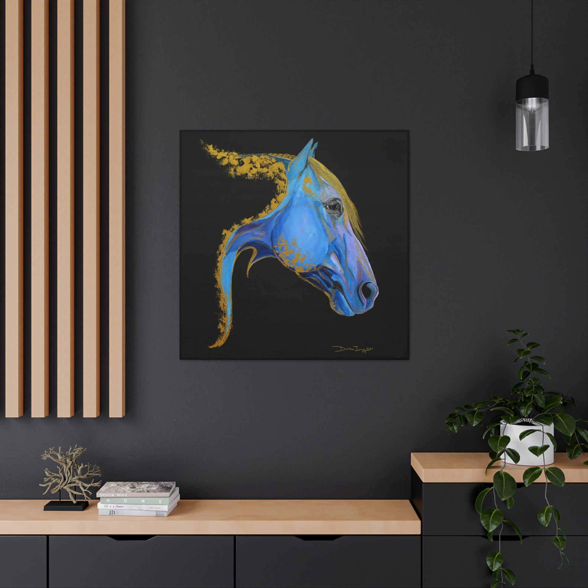 Sea Horse Tide- Original Print Canvas Gallery Wraps - SonaEquestrian