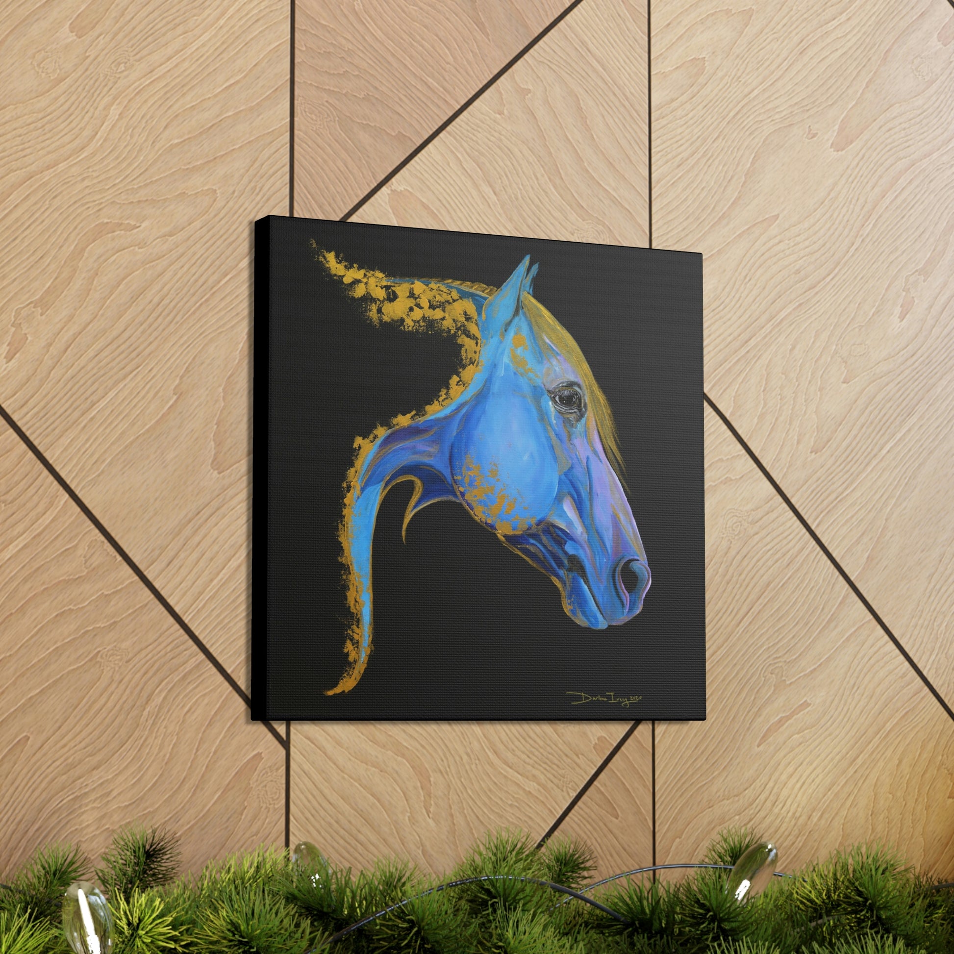 Sea Horse Tide- Original Print Canvas Gallery Wraps - SonaEquestrian