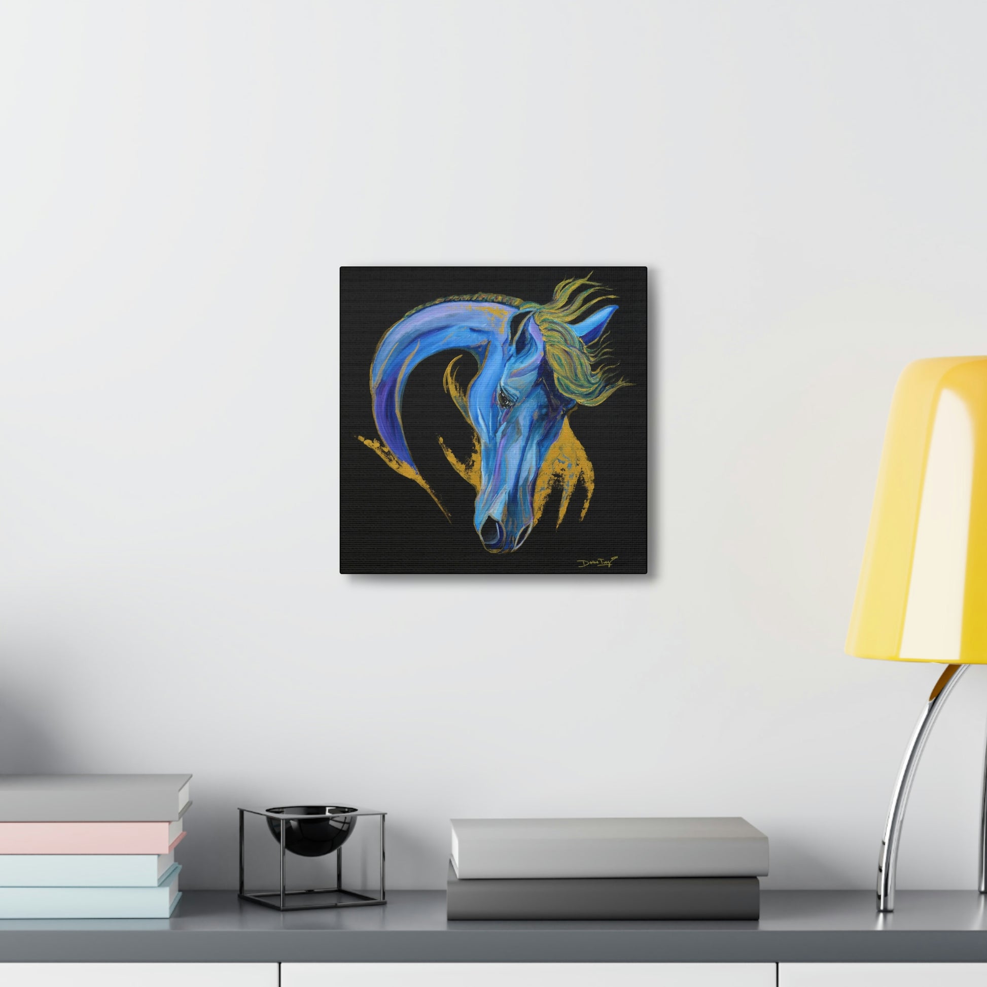 Sea Horse Wave- Original Print Canvas Gallery Wraps - SonaEquestrian