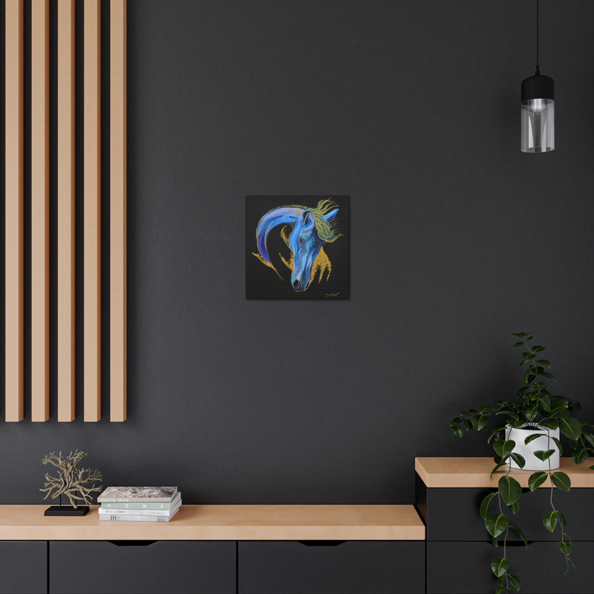 Sea Horse Wave- Original Print Canvas Gallery Wraps - SonaEquestrian