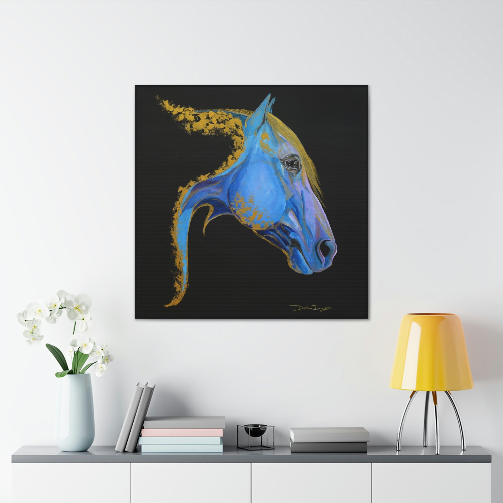 Sea Horse Tide- Original Print Canvas Gallery Wraps - SonaEquestrian