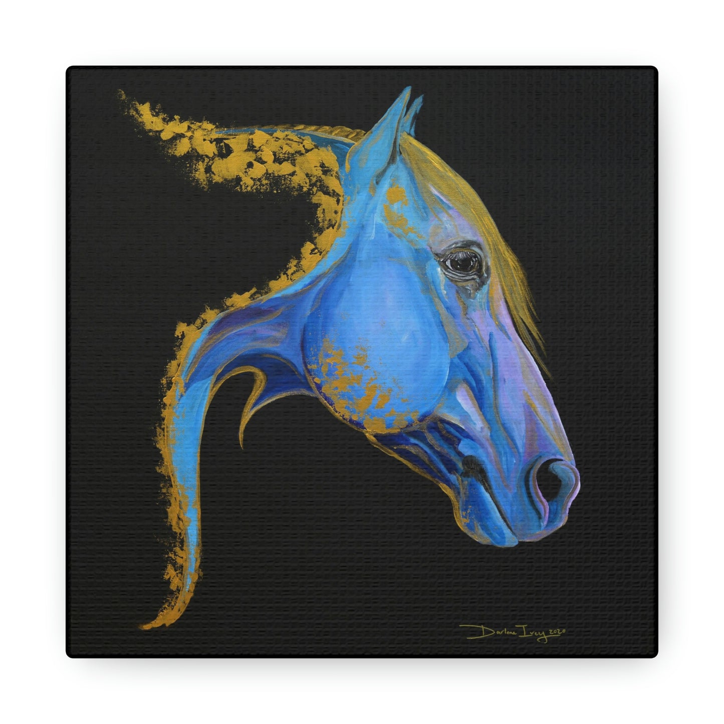 Sea Horse Tide- Original Print Canvas Gallery Wraps - SonaEquestrian