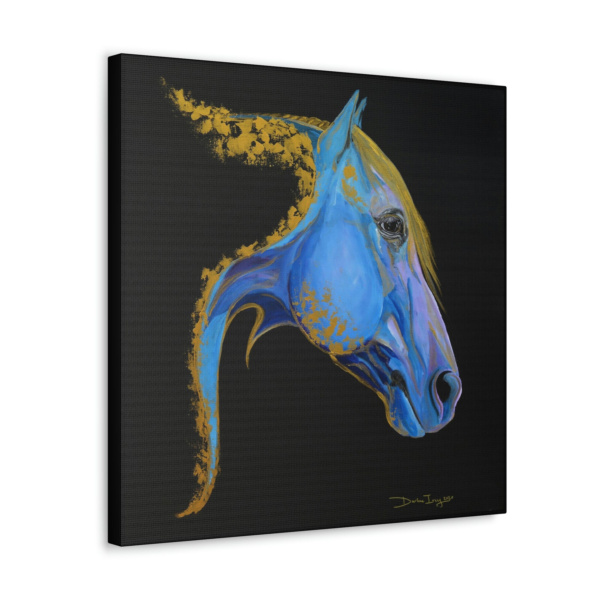 Sea Horse Tide- Original Print Canvas Gallery Wraps - SonaEquestrian