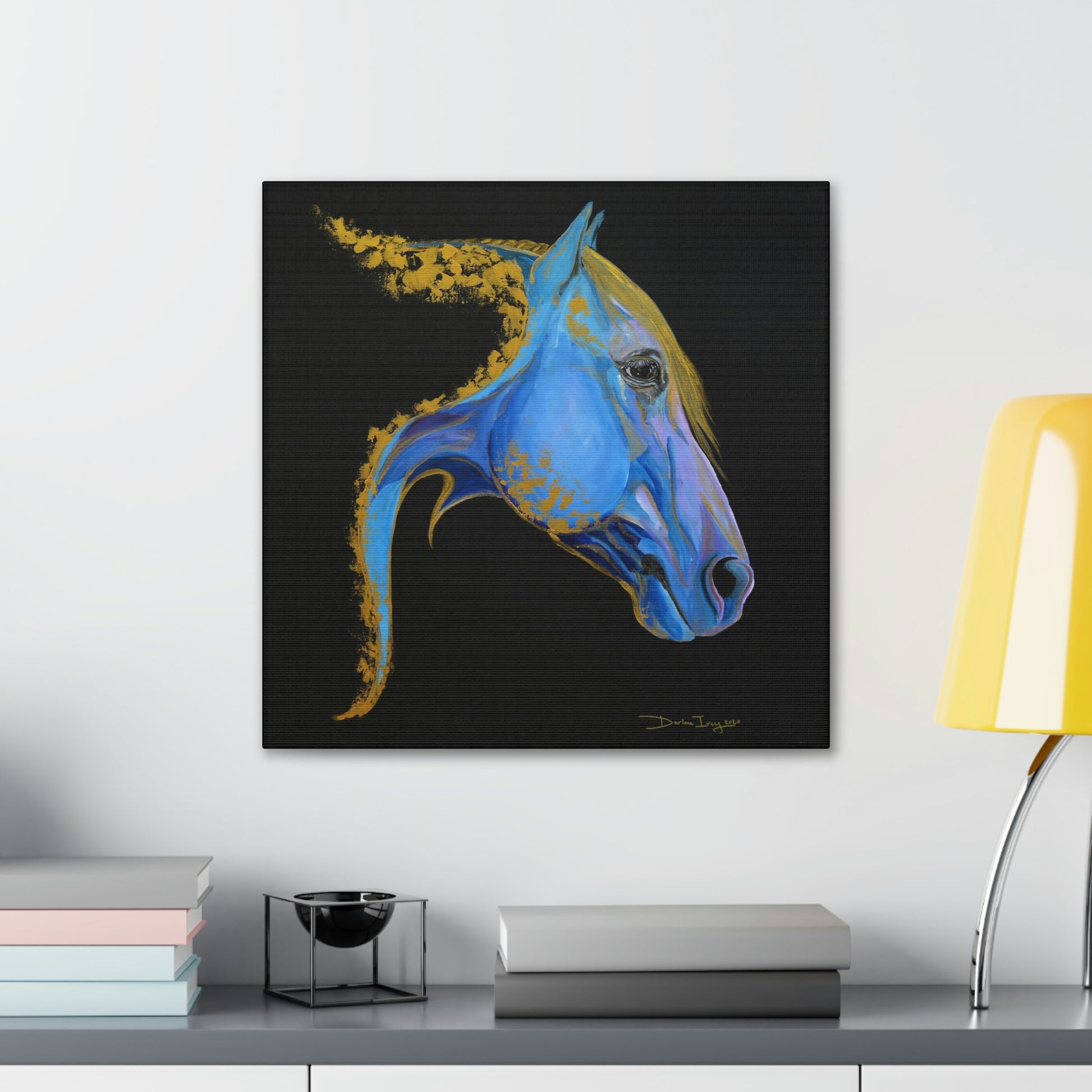 Sea Horse Tide- Original Print Canvas Gallery Wraps - SonaEquestrian