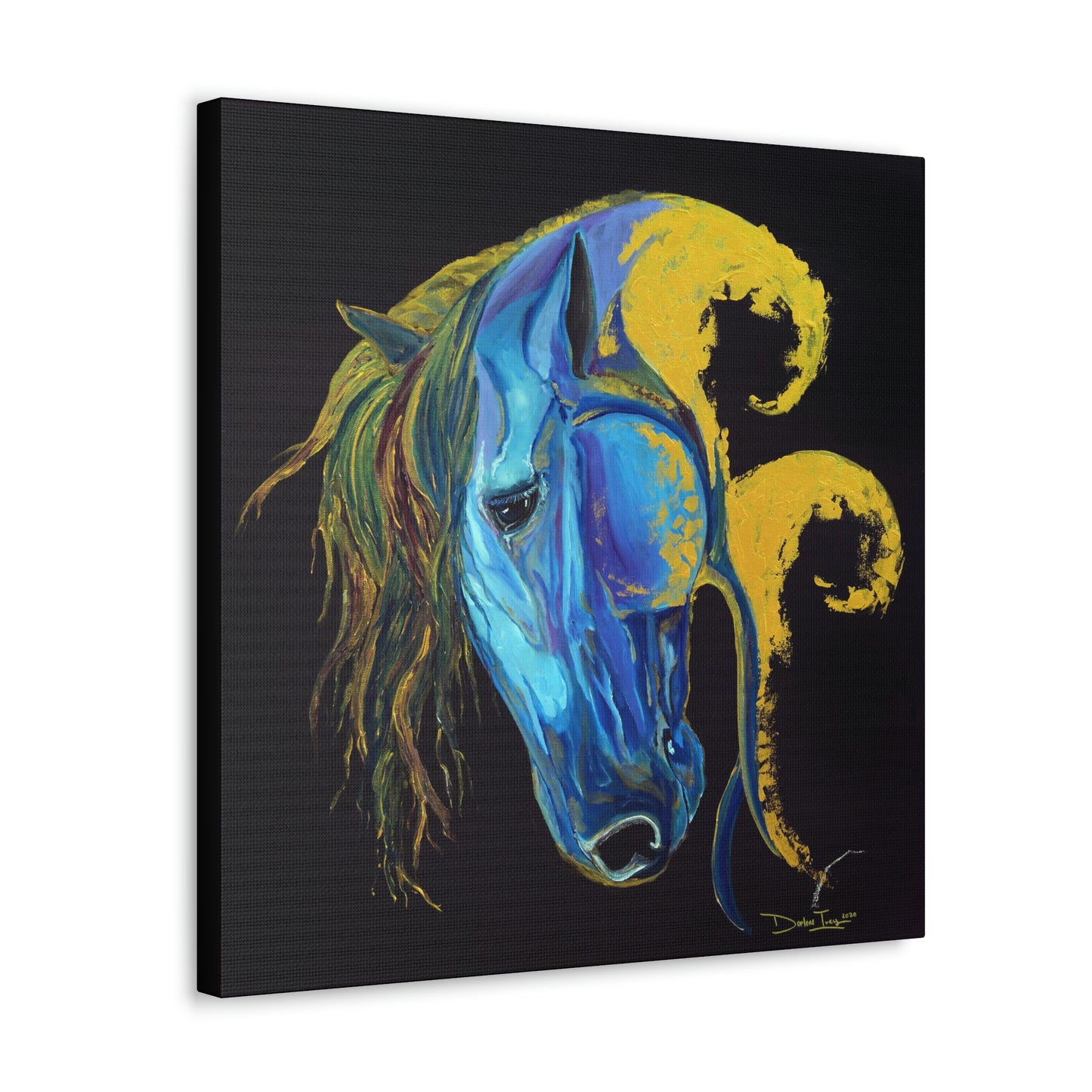 Sea Horse Crest Original Print- Canvas Gallery Wraps