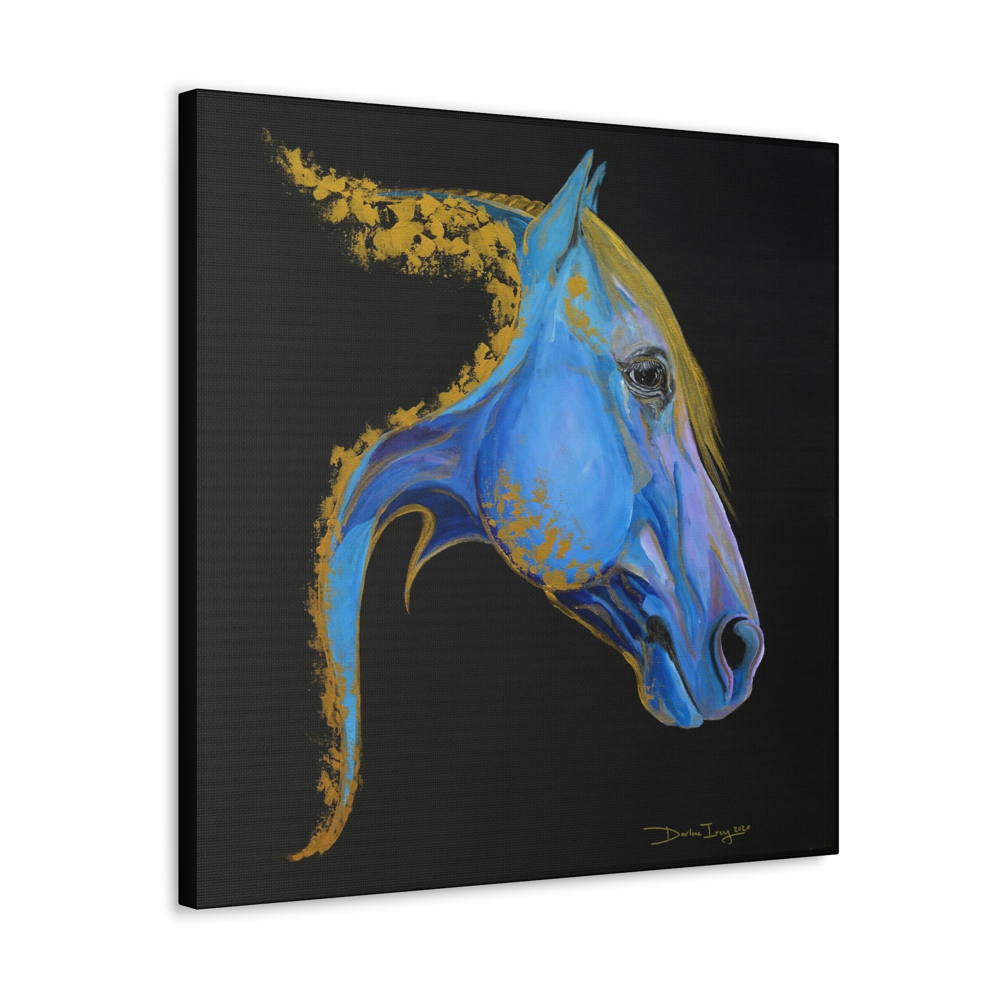 Sea Horse Tide- Original Print Canvas Gallery Wraps - SonaEquestrian