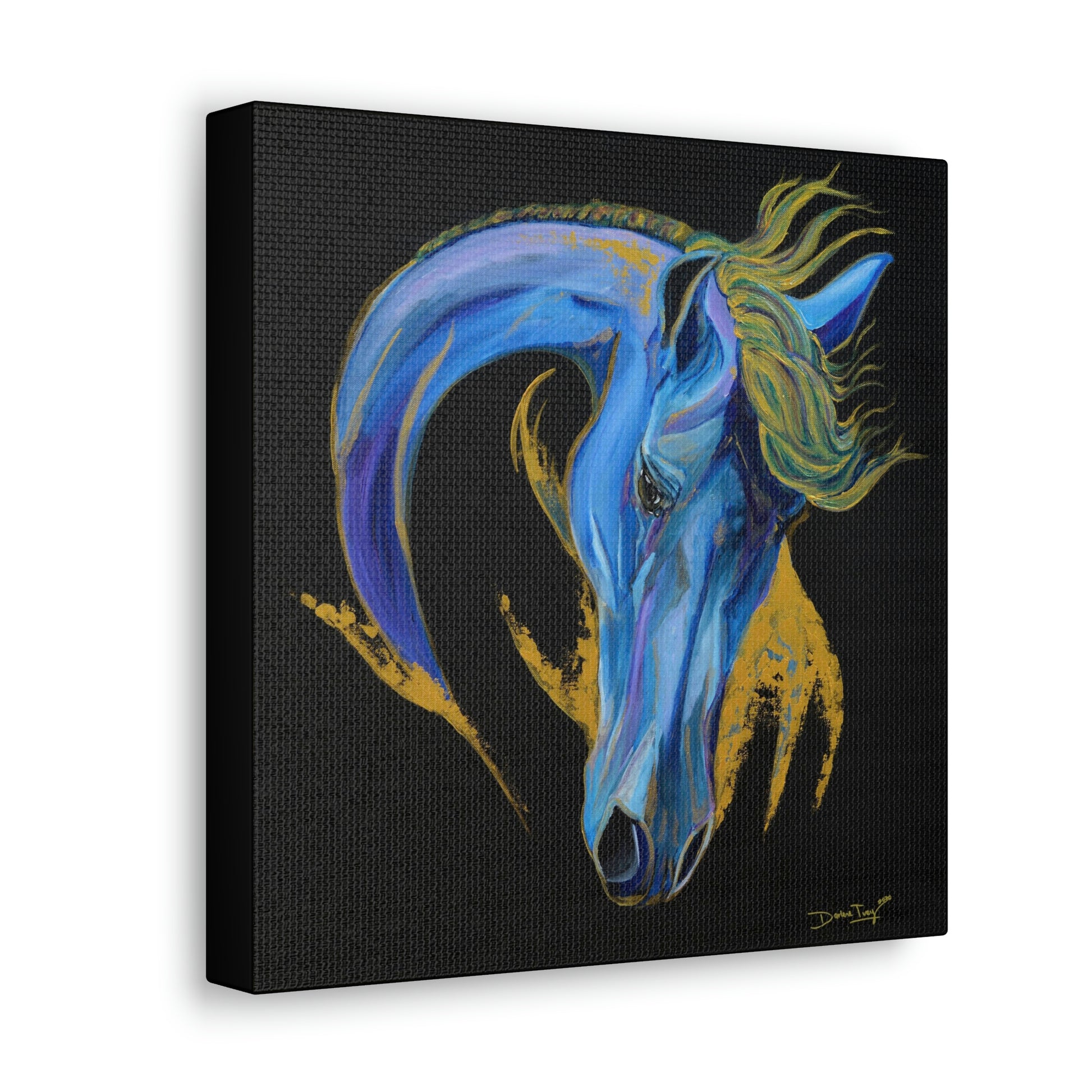 Sea Horse Wave- Original Print Canvas Gallery Wraps - SonaEquestrian