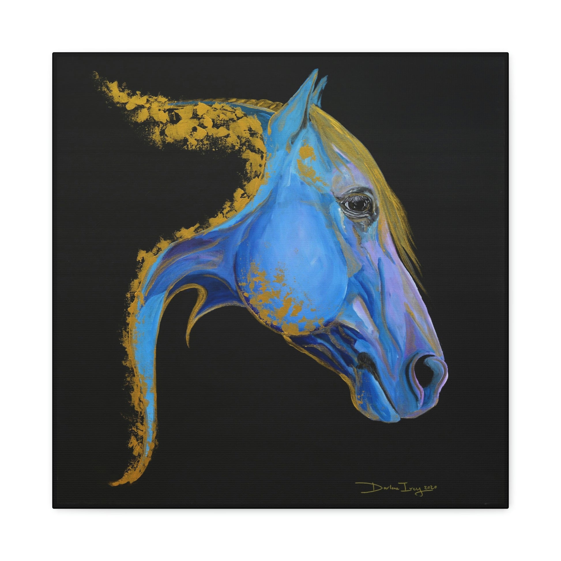 Sea Horse Tide- Original Print Canvas Gallery Wraps - SonaEquestrian