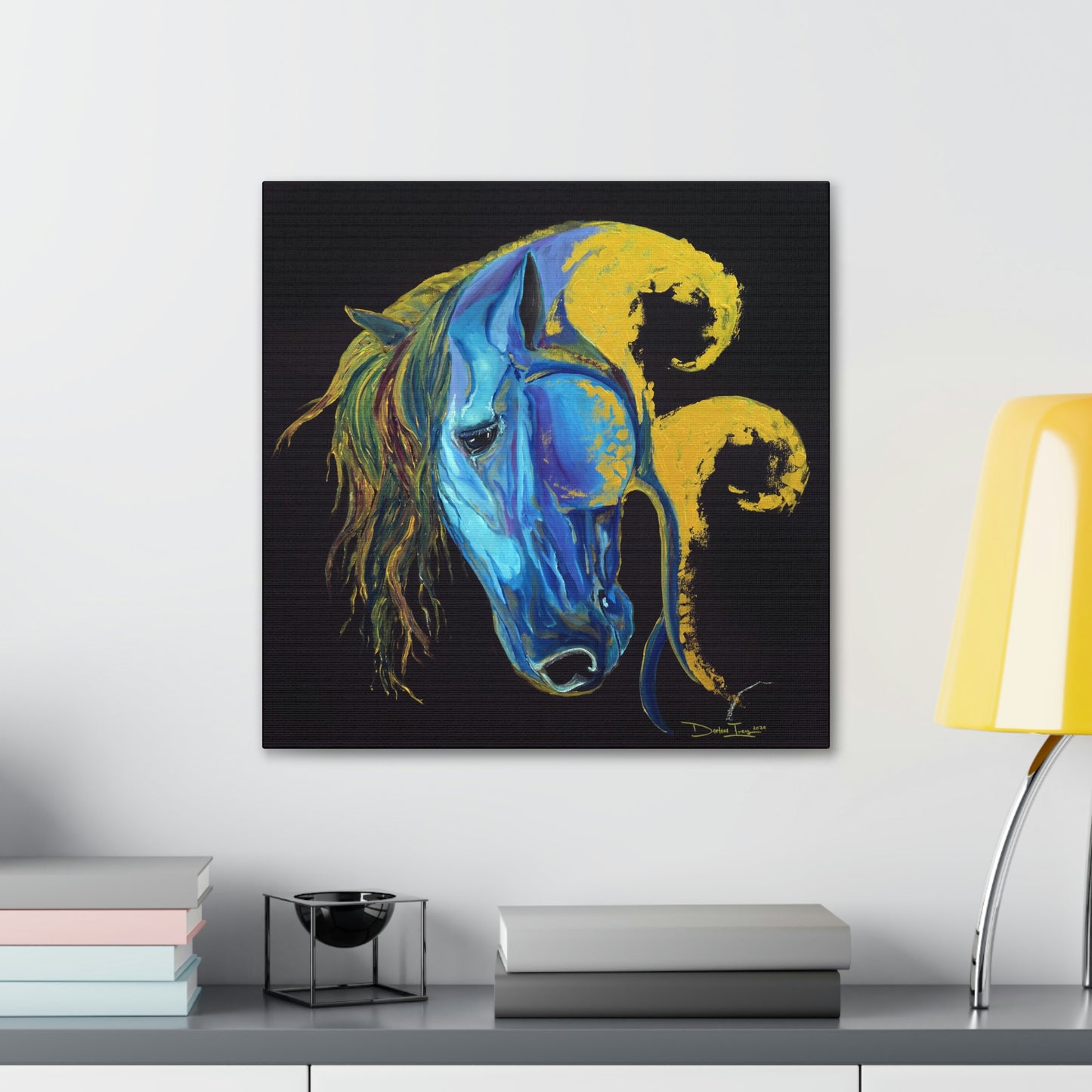 Sea Horse Crest Original Print- Canvas Gallery Wraps